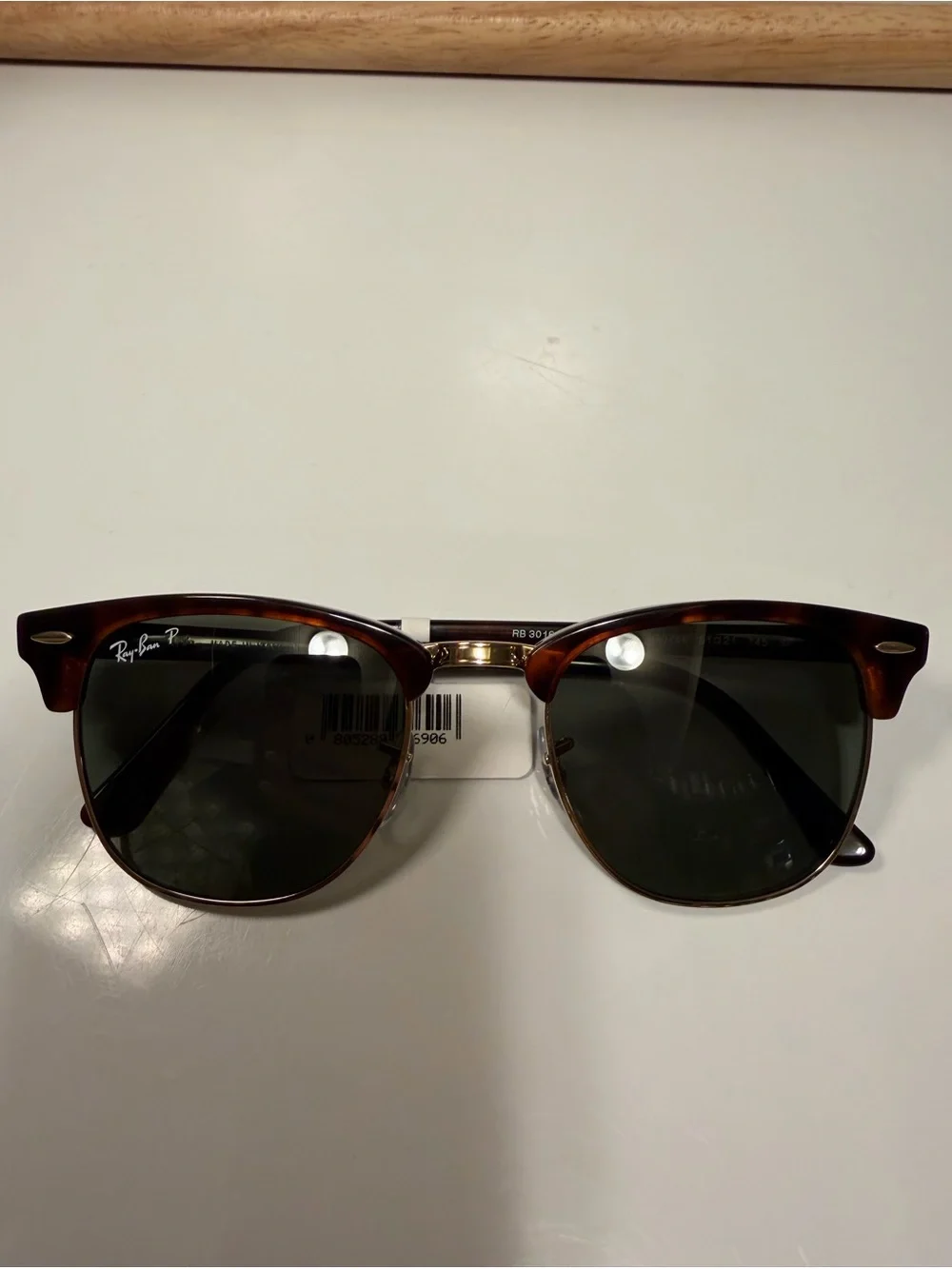 Ray-Ban Polarized Classic Clubmaster Sunglasses, 51mm NWT